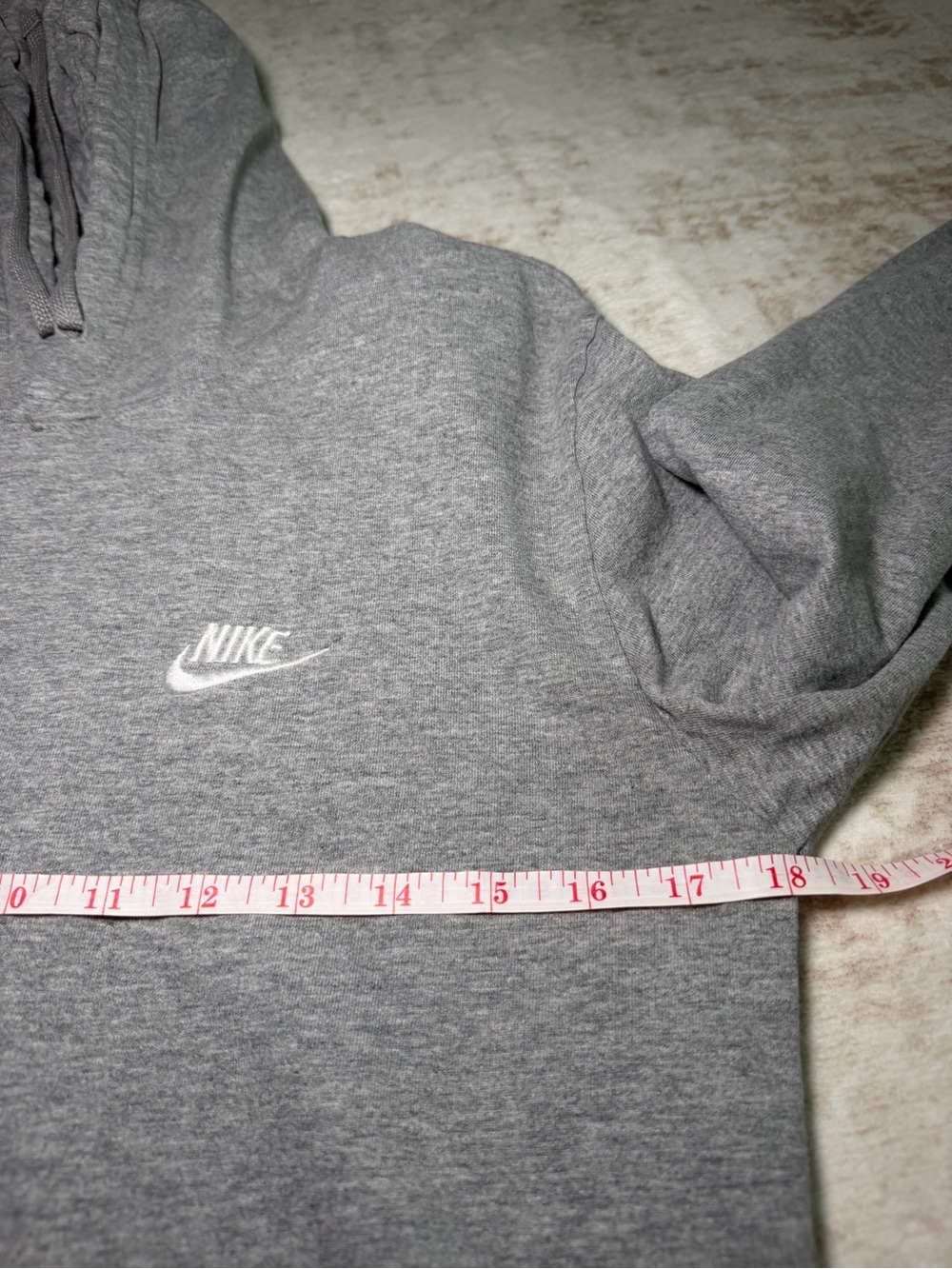Nike Gray Lightweight Pullover Hoodie Men’s Medium - Picture 6 of 10